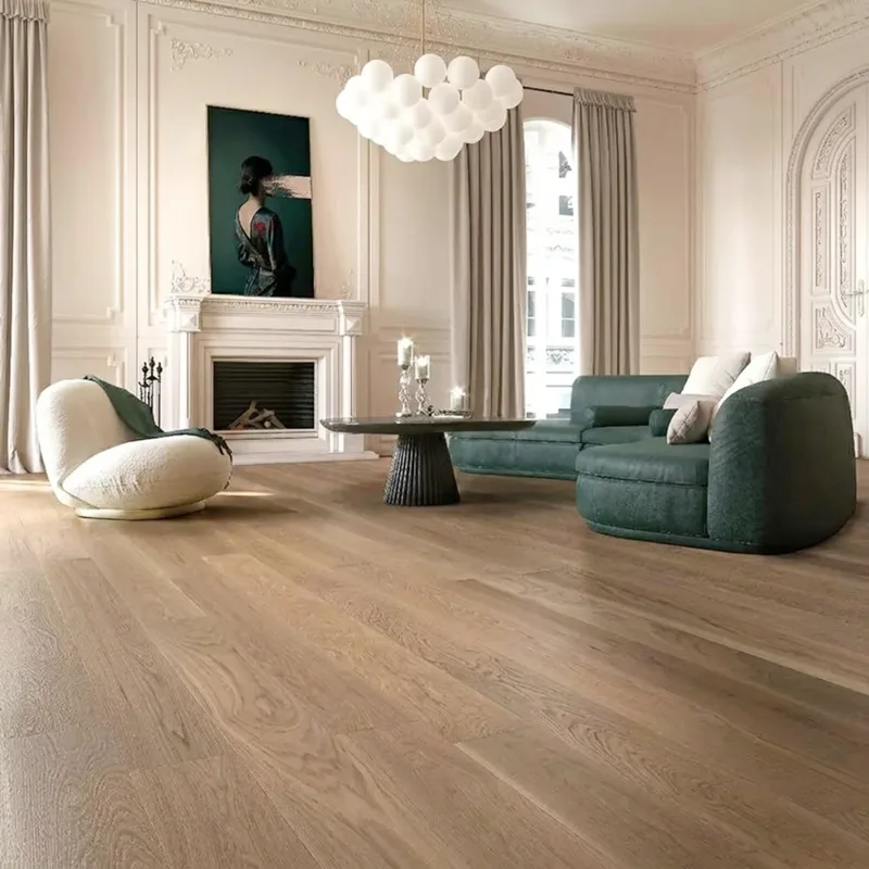Engineered oak flooring installation